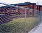 Gregory Fence Commercial Chain Link Fencing Around a School