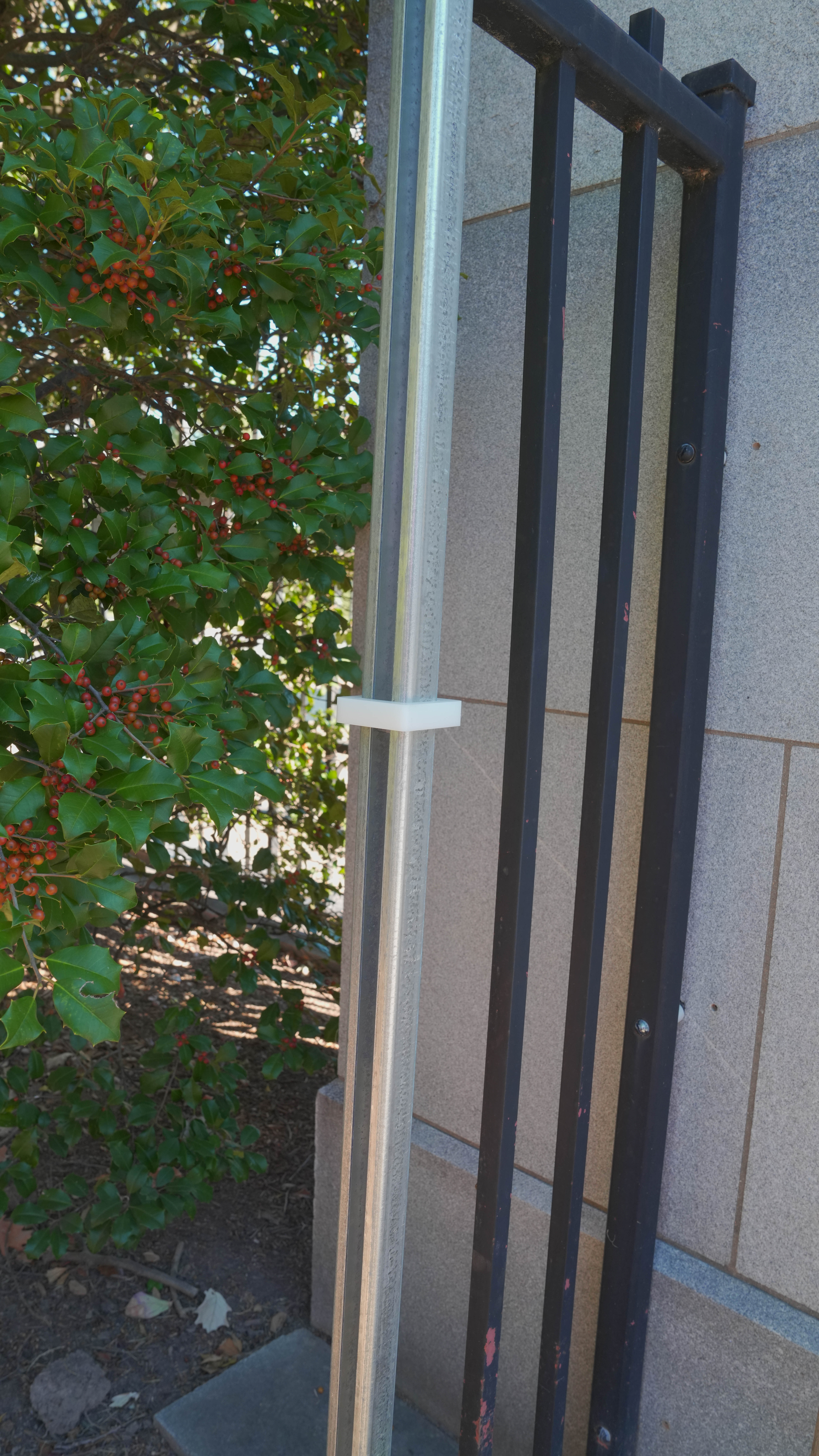 Polycarbonate post-stiffener from Modern Fence Technologies