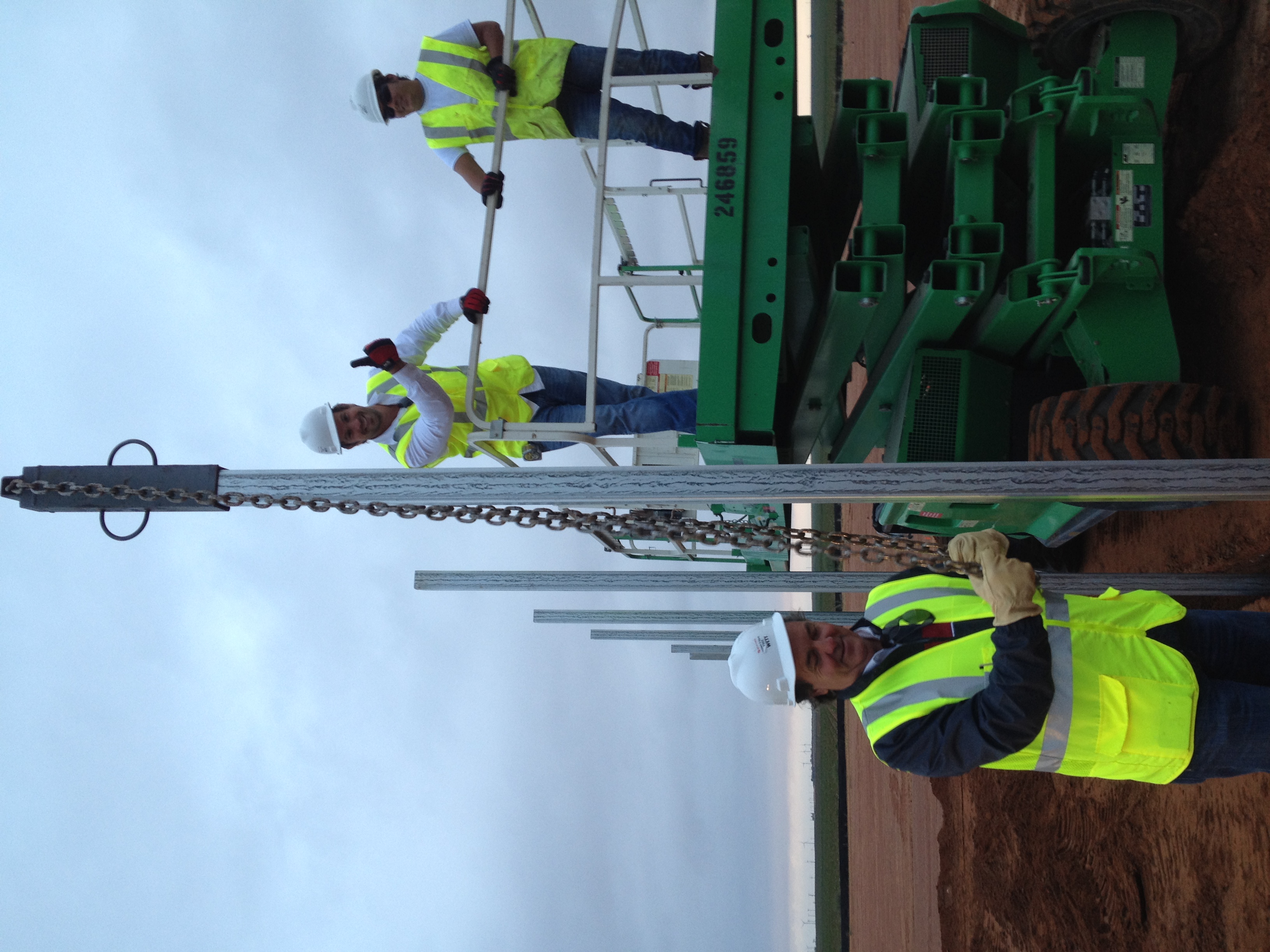 High-security fence installation