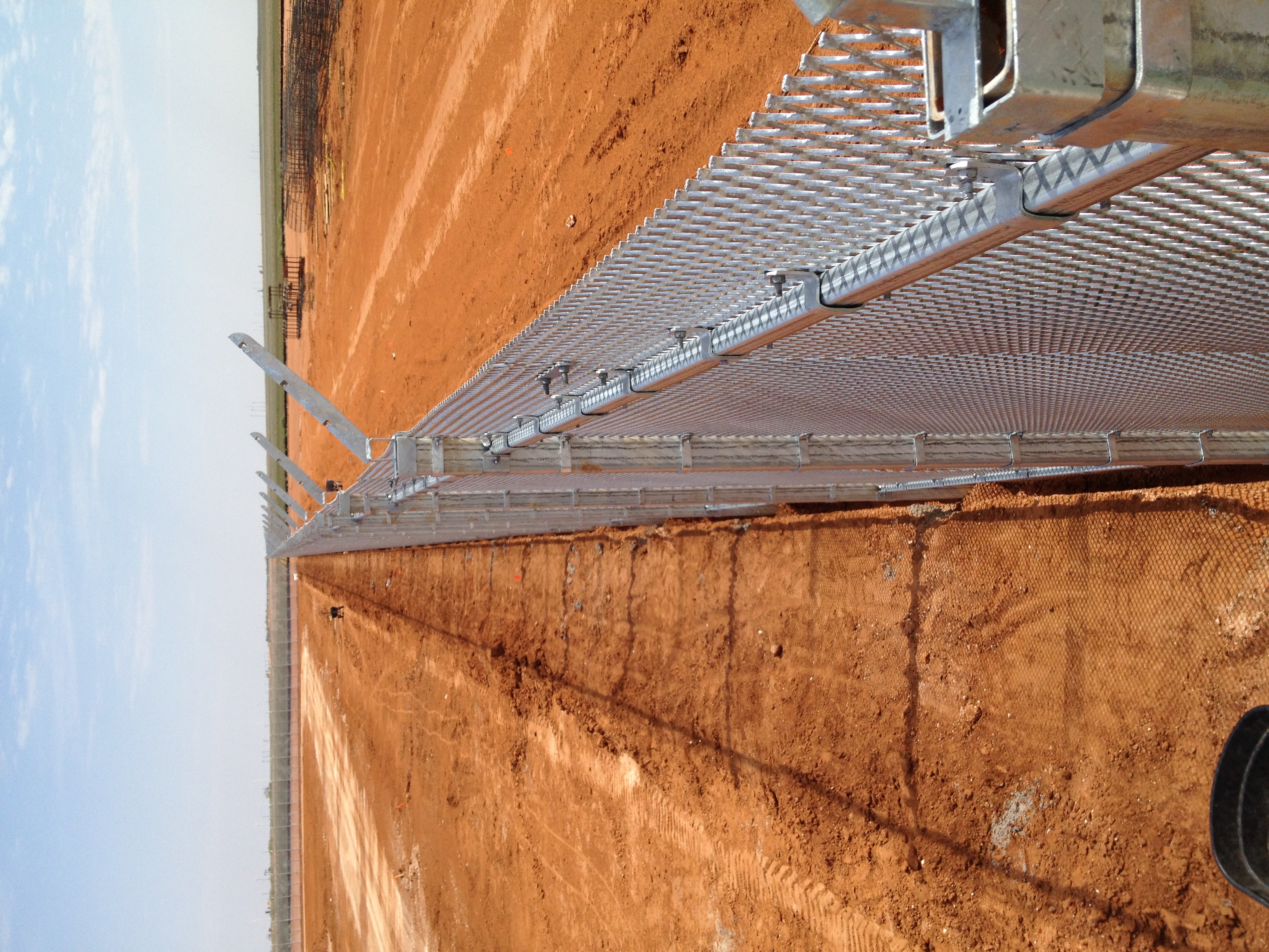High-security fence detail