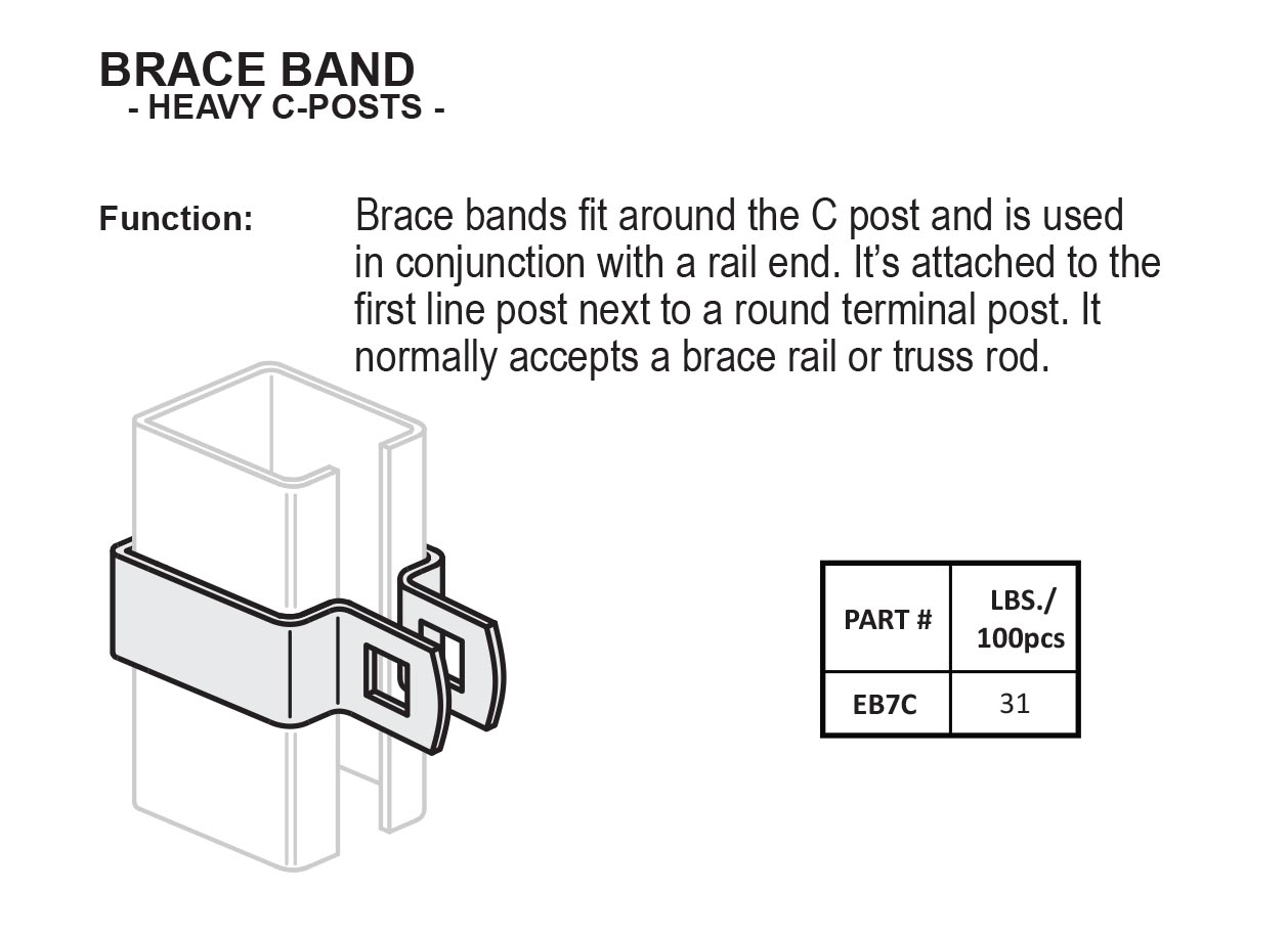 Brace Band - Heavy C-Posts