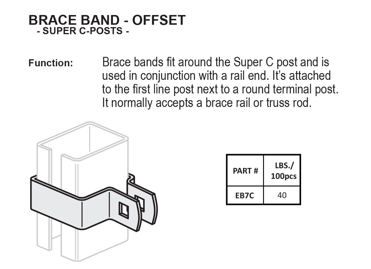 Brace Band Offset - Super C-Posts