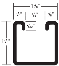 584 Channel Dimensions