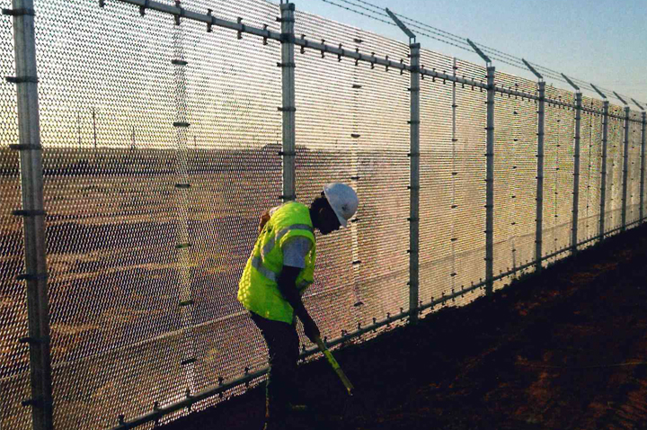 Expanded metal fence 5