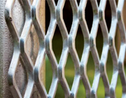 Close-up look at our Expanded Metal Fence panels]