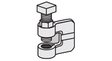 DUCTILE C-CLAMP WITH LOCK NUT