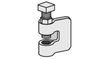 STEEL C-CLAMP WITH LOCK NUT