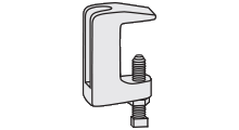 WIDE THROAT DUCTILE BEAM CLAMP (LARGE MOUTH)