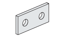 2 hole flat plate connector