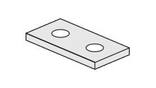 2 hole splice plate