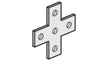 5 hole cross plate