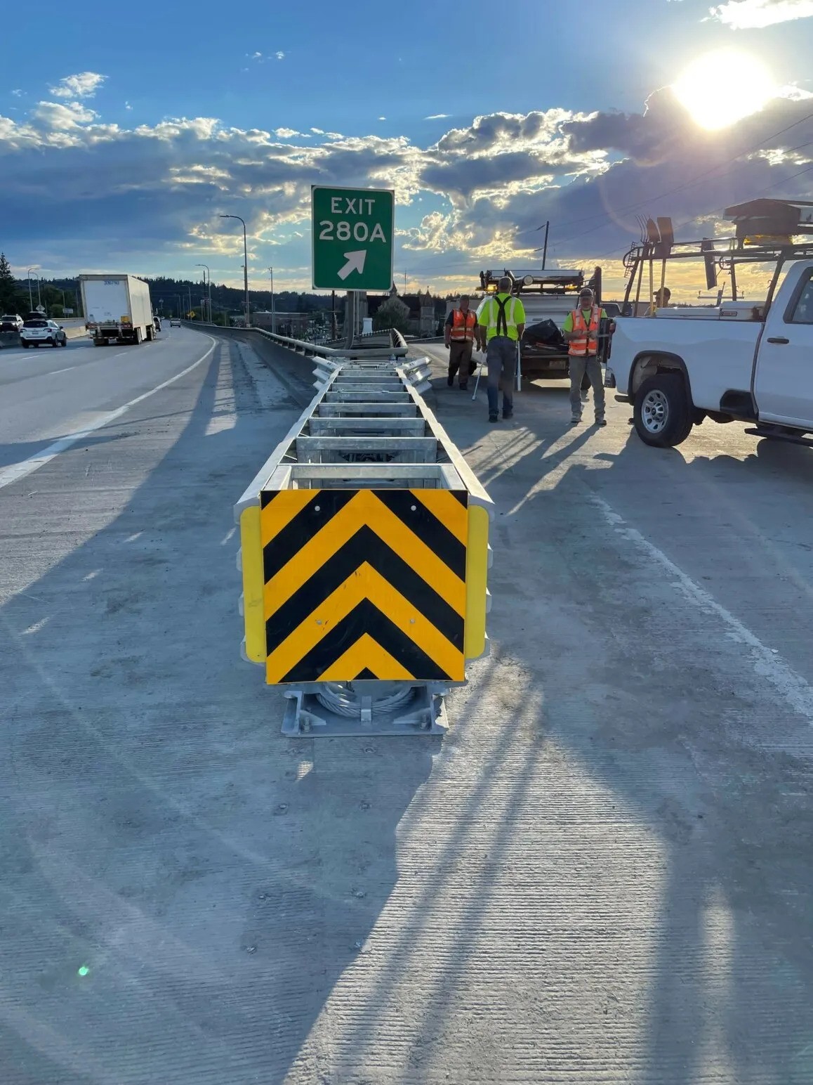 Smart Cushion Crash Attenuator