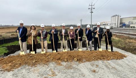 Gregory Team Members at Ceremony for New Manufacturing Facility 