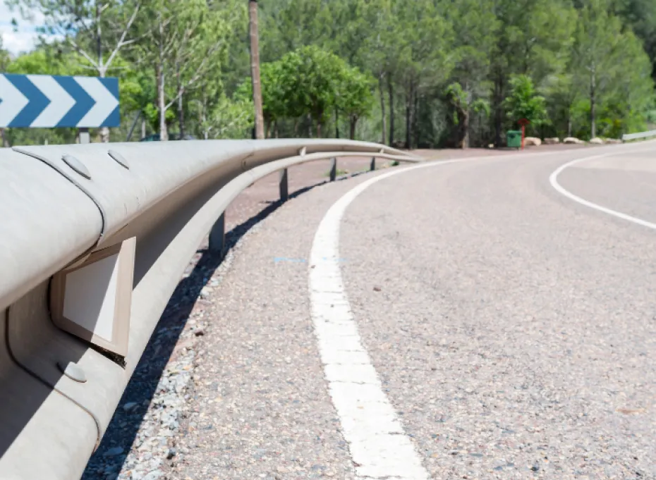 Guardrail from Gregory Highway that can save lives in the event of a crash.